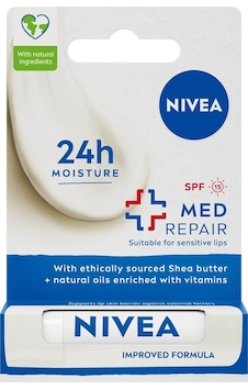 Nivea Renksiz Nemlendirici Dudak Bakım Kremi Med Repair 4.8 Gr