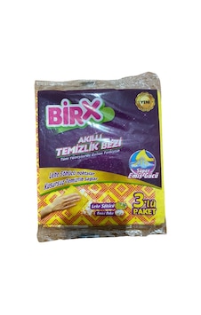 Birx Akıllı Temizlik Bezi Sarı 36 x 36 CM 3'lü