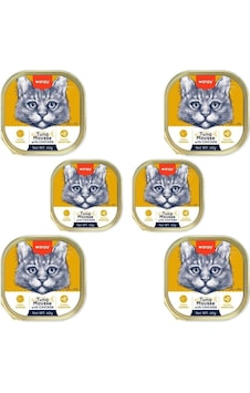 Wanpy Ton Balıklı ve Tavuklu Alutray Kedi Yaş Maması 6 x 40 G Wanpy Ton Balıklı ve Tavuklu Alutray Kedi Yaş Maması 6 x 40 G