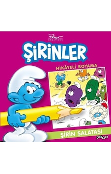 Şirin Salatası-Şirinler Hikayeli Boyama- Pogo Şirin Salatası-Şirinler Hikayeli Boyama- Pogo