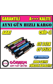 Hp Ce312A - 126A Uyumlu Toner Sarı N11.21529 Hp Ce312A - 126A Uyumlu Toner Sarı N11.21529