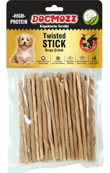 Dogmozz Premium Deri Burgu Stick İnce Natural Köpek Kemiği 50'li Dogmozz Premium Deri Burgu Stick İnce Natural Köpek Kemiği 50'li