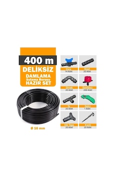 Eltar 400 Metre Deliksiz Düz Damla Sulama Sistemi Ve Ek Parçaları Eltar 400 Metre Deliksiz Düz Damla Sulama Sistemi Ve Ek Parçaları