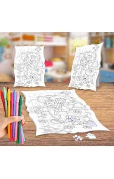 Küçük Çiftçi Ve Köpeği Boyama Puzzle Tablo Çocuk Eğitici Yapboz Küçük Çiftçi Ve Köpeği Boyama Puzzle Tablo Çocuk Eğitici Yapboz