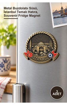 3 Adet İstanbul Yöresel Magnet Metal Buzdolabı Süsü, İstanbul Temalı Hatıra, Souvenir Fridge Magnet 3 Adet İstanbul Yöresel Magnet Metal Buzdolabı Süsü, İstanbul Temalı Hatıra, Souvenir Fridge Magnet