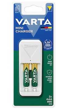 Varta 57656 Mini Şarj Çihazı + 56703 800 Mah 2'li Aaa İnce Kalem Varta 57656 Mini Şarj Çihazı + 56703 800 Mah 2'li Aaa İnce Kalem