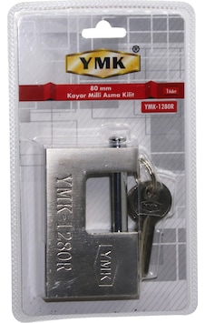 80mm Gri Kayar Milli Asma Kilit 80mm Gri Kayar Milli Asma Kilit