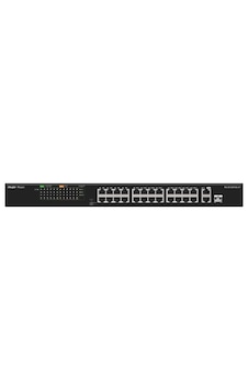 Ruıjıe Reyee Rg-es126fgs-lp 24 Port 10/100 + 2x Rj45 /1x1gb Sfp Uplınk Combo 180w Poe Rackmount Swıtch Ruıjıe Reyee Rg-es126fgs-lp 24 Port 10/100 + 2x Rj45 /1x1gb Sfp Uplınk Combo 180w Poe Rackmount Swıtch