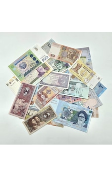 Koleksiyoner Başlangıç Seti, 15'li Çil Dünya Banknotları Koleksiyoner Başlangıç Seti, 15'li Çil Dünya Banknotları