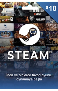 10 USD Steam Cüzdan Kodu 10 USD Steam Wallet Kod