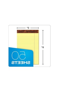 Yasal Bloknotlar, 12'li Paket, 50 Yaprak, Dar Çizgili Yasal Bloknotlar, 12'li Paket, 50 Yaprak, Dar Çizgili