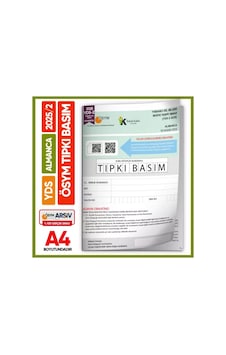 Yds Almanca 2025/2 Yabancı Dil Sınavı ÖSYM Tıpkı Basım Çıkmış Soru Deneme Kitapçığı (E-yds Uygun) Yds Almanca 2025/2 Yabancı Dil Sınavı ÖSYM Tıpkı Basım Çıkmış Soru Deneme Kitapçığı (E-yds Uygun)