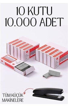 10 Kutu 10.000 Adet Küçük Zımba Teli 718593