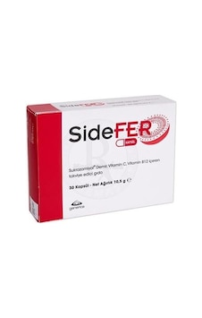 Sıdefer Sukrozomıyal 30 Kapsül Demir Vitamin C Vitamin B12 Sıdefer Sukrozomıyal 30 Kapsül Demir Vitamin C Vitamin B12
