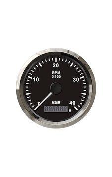 KUS Devir Göstergesi 4000 RPM Siyah 12/24V 85 MM KUS Devir Göstergesi 4000 RPM Siyah 12/24V 85 MM