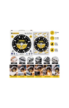 10 Adet Çok Amaçlı Kesme Disk Seramik - Çelik - Pvc - Inox - Alüminyum - Taş 115mmx22.2 10 Adet Çok Amaçlı Kesme Disk Seramik - Çelik - Pvc - Inox - Alüminyum - Taş 115mmx22.2