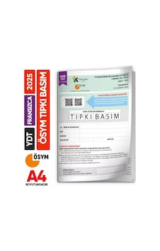 2025 Yks Ydt Fransızca Ösym Tıpkı Basım Çıkmış Soru Deneme Kitapçığı Türkiye Genel 2025 Yks Ydt Fransızca Ösym Tıpkı Basım Çıkmış Soru Deneme Kitapçığı Türkiye Genel