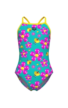 Arena Spring Swimsuit Lightdrop Back Kız Çocuk Mayo Beyaz