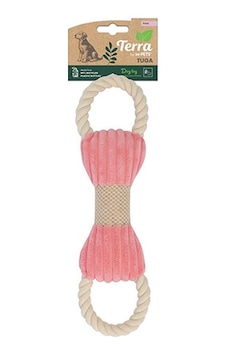 M-pets Eco Tuga Pembe Peluş Kemik Köpek Oyuncağı 33 X 9,5 X 3 Cm 244-50155.01