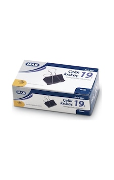 Mas Kıskaç Omega Çelik Siyah 19mm 12'li Paket Mas Kıskaç Omega Çelik Siyah 19mm 12'li Paket