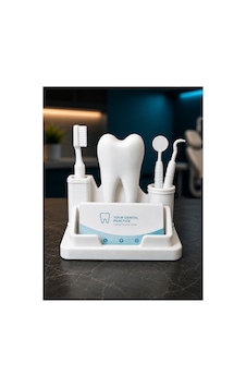 Diş Hekimi Temalı Masaüstü Kartvizitlik Ve Organizer Dental Klinik Dekoratif Kartvizit Standı Diş Hekimi Temalı Masaüstü Kartvizitlik Ve Organizer Dental Klinik Dekoratif Kartvizit Standı