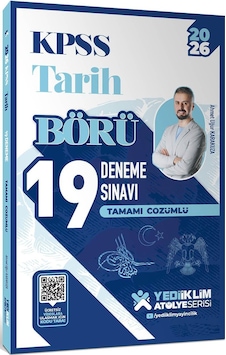 Yediiklim Yayınları 2026 Kpss Börü Tarih Tamamı Çözümlü 19 Deneme Sınavı