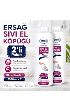 Hoş Kokulu Sıvı El Köpüğü 1000 Ml 2'li Hoş Kokulu Sıvı El Köpüğü 1000 Ml 2'li
