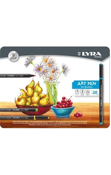 Lyra Hi-Quality Art Pen 20 Renk Metal  Kutu
