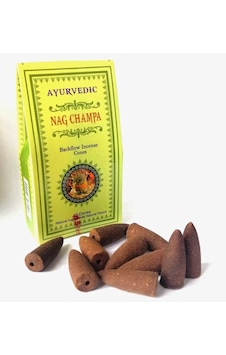Ayurvedic Nag Champa Konik Geri Akış Tütsü 10'lu Ayurvedic Nag Champa Konik Geri Akış Tütsü 10'lu