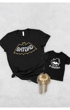 Batdad Sidekick Baba Oğul Kız Tişört Batdad Sidekick Baba Oğul Kız Tişört