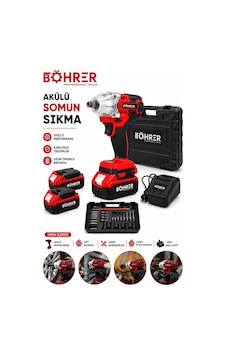 Böhrer Ba011405 2 Akülü 450nm Darbeli Somun Sökme Makinesi Böhrer Ba011405 2 Akülü 450nm Darbeli Somun Sökme Makinesi