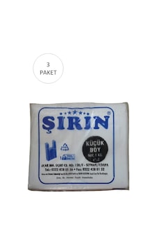 Beyaz Kalın Atlet Poşet Küçük Boy 25x45 Cm 1 Kg 3 Paket Takriben 330 Adet