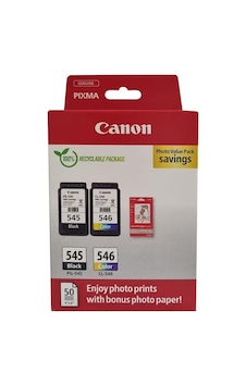 Canon Pg-545 Cl-546 Photo Value 2'li Mürekkep Kartuş Canon Pg-545 Cl-546 Photo Value 2'li Mürekkep Kartuş