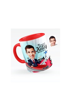 Kişiye Özel Host Karikatürlü Kırmızı Kupa Bardak - 1 Kişiye Özel Host Karikatürlü Kırmızı Kupa Bardak - 1