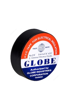 Globe Siyah İzole Pvc Bant 10 Adet Globe Siyah İzole Pvc Bant 10 Adet