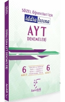 Ayt İddialısına Sözel 6 Lı Deneme Karekök Yayınları Ayt İddialısına Sözel 6 Lı Deneme Karekök Yayınları