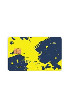 Sarı Lacivert Kart Kaplama Sticker Kredi Kartı Sticker Sarı Lacivert Kart Kaplama Sticker Kredi Kartı Sticker