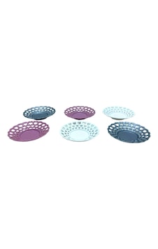 6 Parça Renkli Plastik Çay Tabak 5570 çok renkli 6 Parça Renkli Plastik Çay Tabak 5570 çok renkli