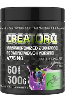 Torq Nutrition Creatorq %100 Micronized Creatine Monohydrate 300 G Orman Meyveli Torq Nutrition Creatorq %100 Micronized Creatine Monohydrate 300 G Orman Meyveli