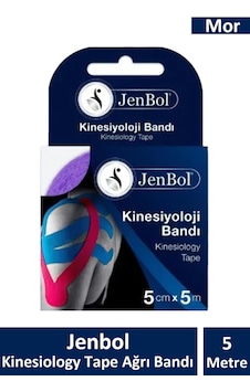 Jenbol Kinesiology Tape Bandı 5 Cm X 5 M - Mor Jenbol Kinesiology Tape Bandı 5 Cm X 5 M - Mor