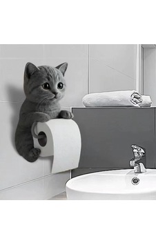 Kedi Tasarımlı Tuvalet Kağıtlığı 508 Yeşil Kedi Tasarımlı Tuvalet Kağıtlığı 508 Yeşil
