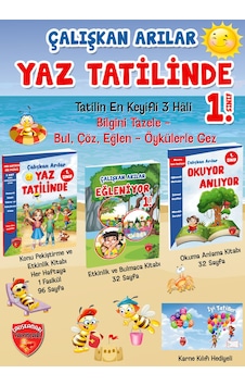Çalışkan Arı Yay 1. Sınıf Yaz Tatil Kitabı Çalışkan Arı Yay 1. Sınıf Yaz Tatil Kitabı