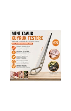Mini Tavuk Kuyruk Testere 35 Cm Keskin El Testeresi Kemik Et Tavuk Ve İnce Ağaç Dalı Kesme Testeresi - 899502523
