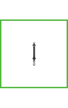Vaveni Pull Power Köpekler İçin Şok Emici Ara Tasma Siyah 25 Cm Arz