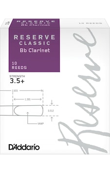 DAddario Woodwinds Reserve Classic DCT10355 Sib Klarnet Kamışı N DAddario Woodwinds Reserve Classic DCT10355 Sib Klarnet Kamışı N