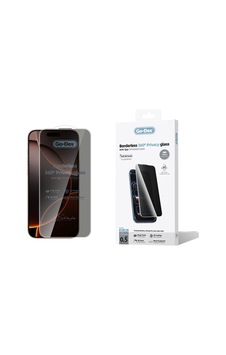 İphone 16 Pro Uyumlu Go Des Af Borderless Privacy Hayalet Temperli Cam Ekran Koruyucu Siyah