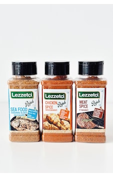 Lezzetçi Sea Food + Chicken Spice + Meat Spice 3 x 120 G Lezzetçi Sea Food + Chicken Spice + Meat Spice 3 x 120 G
