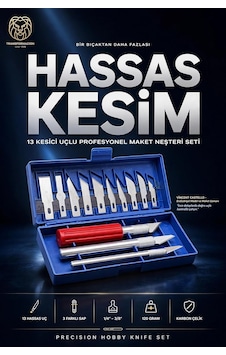 Tr Transformacion 13 Parça Profesyonel Hobi Bıçağı Seti Manyetik Kutulu Maket Deri Hassas Kesim Neşteri Tr Transformacion 13 Parça Profesyonel Hobi Bıçağı Seti Manyetik Kutulu Maket Deri Hassas Kesim Neşteri