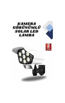 Kamera Görünümlü Led Lamba Dönebilen Bahçe Aydınlatması Duvar Lambası Çokrenkli