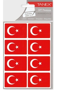 Tanex Bayrak Sticker 52x34mm 2li Byrk-102 Paketli - 3 Adet Kırmızı Tanex Bayrak Sticker 52x34mm 2li Byrk-102 Paketli - 3 Adet Kırmızı